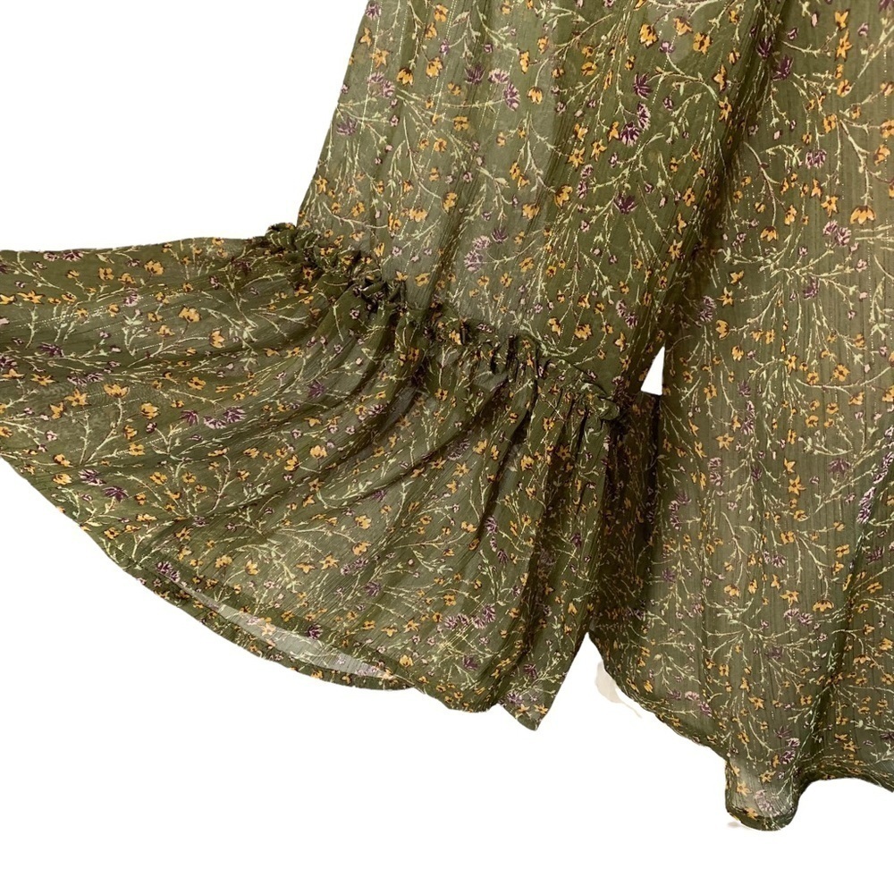 Jessica Simpson New With Tags Binx Ditsy Print Ruffle Sleeve Kimono Size XS - Picture 7 of 14